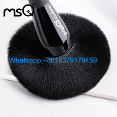 MSQ 10ps New Arrival Makeup Brushes Set Pro Powder Cosmetic Beauty Tool Kit Copper Ferrule Resin Handle With PU Leather