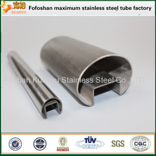 316 grade stainless steel welded piping round double groove tube