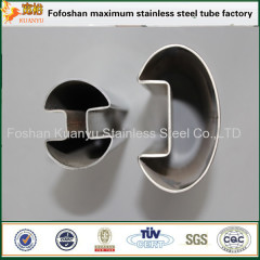 316 grade stainless steel welded piping round double groove tube