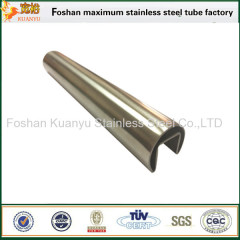 Round 38mm single slot tube stainless steel tube 316