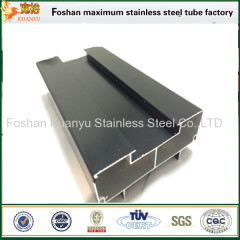 TP316 corner slotted tube round stainless steel pipe 320 grit satin