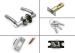 Door Hardware Passage and Privacy Door Handle Lock in Plated Chrome