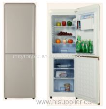 Red Retro Colored Bottom Doule Color Refrigerator Refrigerator