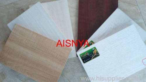 Particle board with colorful film in glossy/ matt/ mesh finish with kinds of design