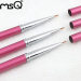MSQ Brand Professional Single Nail Art Beauty Tool Dotting Pen Drawing Brush Pink Aluminium Handle