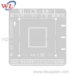 WL 0.1mm BGA Reballing Stencil for iphone Baseband NAND A10 A9 A8 CPU