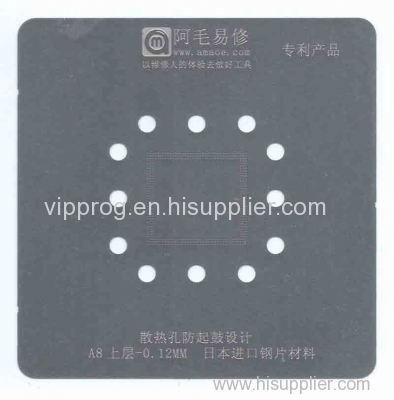 BGA Reballing Stencil Template Tin net for iphone A10/A9/A8 CPU