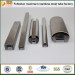 ISO certification 316 stainless steel square grooved piping for glass handrail