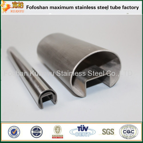 Slot stainless steel pipe 316 slotted balcony railing tubing