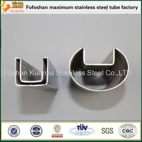 en1.4401 stainless single slot pipe price slot shape tubes