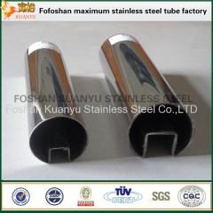 square stainless steel slotted tube 48.3mm handrail pipe for stair rail