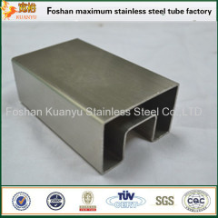 Customized stainless steel slot square pipe 316 single slotted tubing