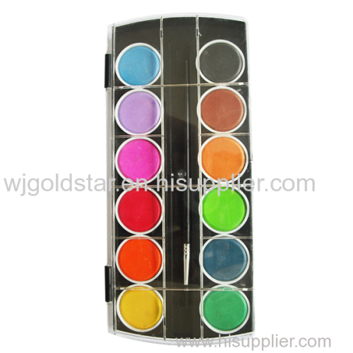 Diameter 3.0cm 12 colors Watercolor Paint Cake