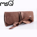 MSQ 6pcs Travel Makeup Brushes Kit Face Care Soft Synthetic Hair Acrylic Handle With Canvas Beauty Case