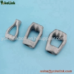 High strength Carbon Steel J6510 Thimble Eye Nut For Pole Line Hardware
