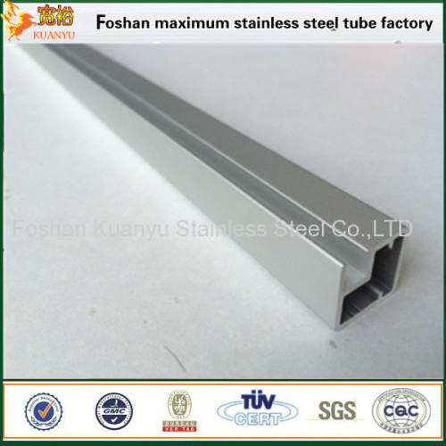 Stainless steel oval single slot tubes 316 staircase grooved pipe