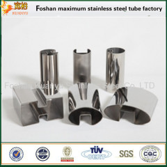 Low carbon 316 stainless steel balustrade pipe square slotted tubing
