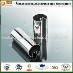 Low carbon 316 stainless steel balustrade pipe square slotted tubing