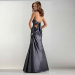 Charcoal Trumpet Mermaid Sweetheart neckline Halter Floor-length Taffeta Beading Prom Dress