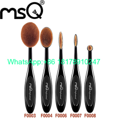 MSQ New Arrival Tooth Brush Shape Oval Makeup Brush Set MULTIPURPOSE Professional Foundation Powder Brush Kits