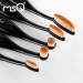 MSQ New Arrival Tooth Brush Shape Oval Makeup Brush Set MULTIPURPOSE Professional Foundation Powder Brush Kits