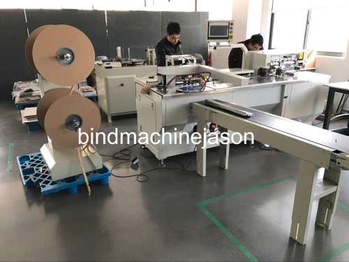Double wire loop binding machine with hole punching function
