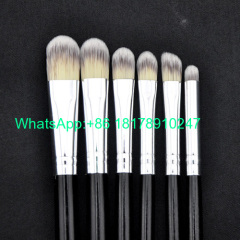 MSQ Brand 6pcs Pro Eyeshadow Makeup Brushes Set Cosemtic Black Wood Handle Make-up Pen Pincel Maquiagem