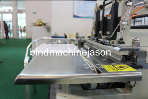 Calendar and notebook double wire bind machine with hanger part