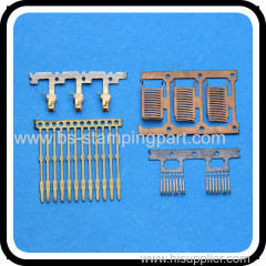 custom stamping brass or copper terminal connector and electrical pcb terminal