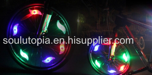 Bicycle Fire Wheel Accessories Spiral Light / Steel Light / Mountain Bike Flat Bicycle Light Silicone Light