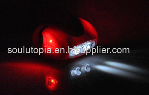 Manufacturers wholesale / bike 7LED warning lights / silicone lights / mountain bike headlights