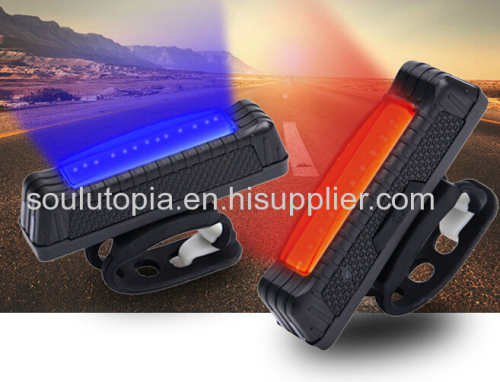  Bicycle taillights USB rechargeable taillights / flash warning lights / mountain bike headlights