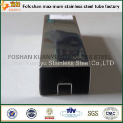 Foshan supplier slotted stainless steel round pipes for handrail mill