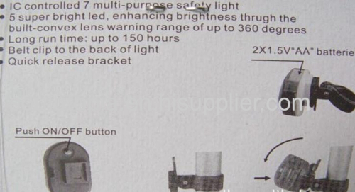 LED taillight / bicycle warning lamp / safety lamp / eight modes of light bicycle riding equipment