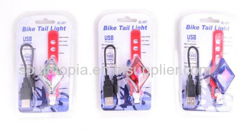 Mountain bike riding equipment USB Mini charging tail lamp riding warning lights