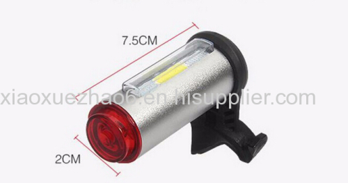 Ultra bright warning safety aluminum tail lamp night riding equipment USB charging taillight bicycle equipment
