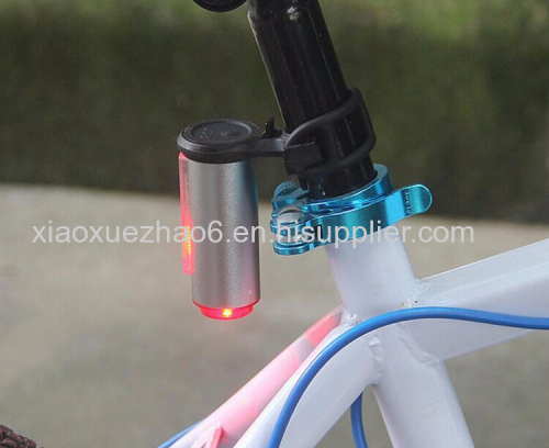 Ultra bright warning safety aluminum tail lamp night riding equipment USB charging taillight bicycle equipment