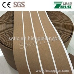 waterproof pvc synthetic teak wood decking for boat yacht 190X5mm/50X5m