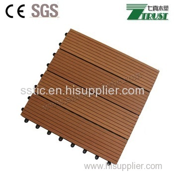 Cheap Interlocking Wood Plastic Composite WPC DIY Decking Tiles