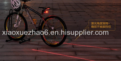  Bike laser taillights bicycle lights taillights safety warning lights mountain bike riding lights equipped with 5LED