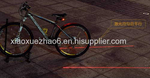  Bike laser taillights bicycle lights taillights safety warning lights mountain bike riding lights equipped with 5LED