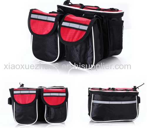 Bicycle riding equipment / four in one multifunctional bicycle front bag / package tube