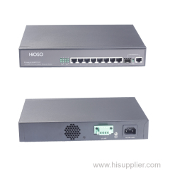 Industrial PoE Switch 8 POE with 1 Combo Industrial PoE Switch