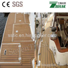 waterproof pvc synthetic teak wood decking for boat yacht 190X5mm/50X5m