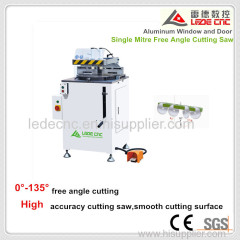 Single Mitre Free Angle Cutting Saw for Aluminum Window