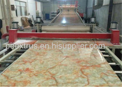 Plastic Decorative Stone Marble Sheet Production Line PVC Imitation Marble Plate Extrusion Line