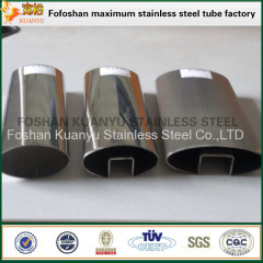 ASTM 304 polished stainless steel handrail slot pipe