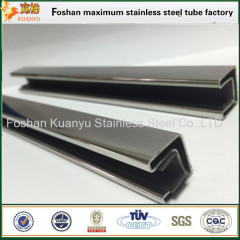 SS304 316 single slot stainless steel square pipe supplier