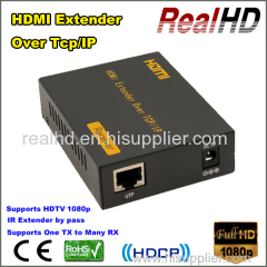 IR HDMI Extender by cat5e/6(120m) Over TCP/IP one to many extender with Lan RJ45