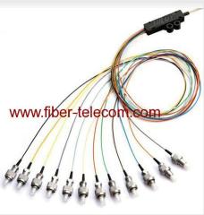 ST Single Mode Ribbon Fan-out Fiber Optic Pigtail